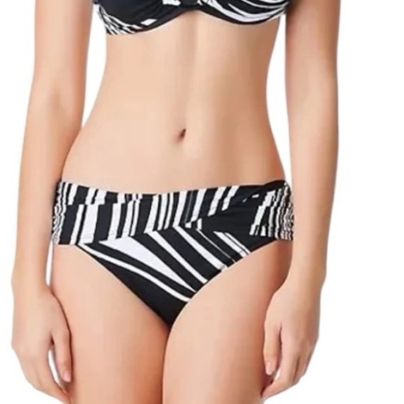 BLEU ROD BEATTIE New Wave Sarong Hipster Bottom - Black/White Size 8 NEW - Picture 15 of 15